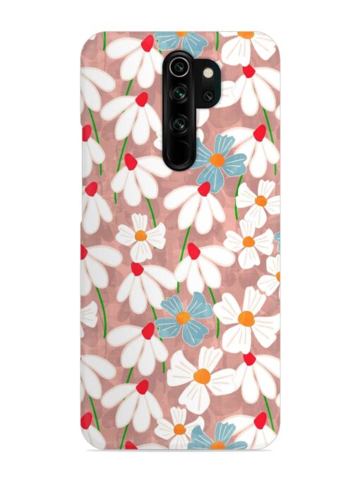 Abstract Petal Flowers Snap Case for Xiaomi Redmi Note 8 Pro Zapvi