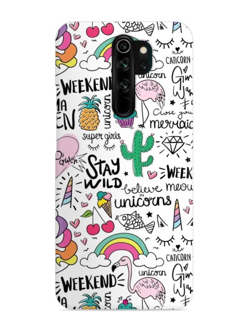 Unicorn Ice Cream Snap Case for Xiaomi Redmi Note 8 Pro Zapvi