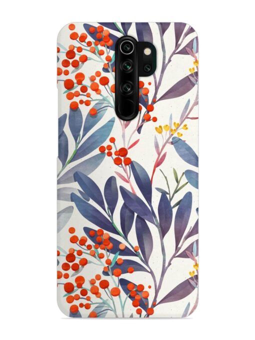 Seamless Floral Pattern Snap Case for Xiaomi Redmi Note 8 Pro