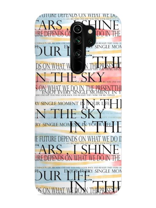 Seamless Slogans Pattern Snap Case for Xiaomi Redmi Note 8 Pro Zapvi