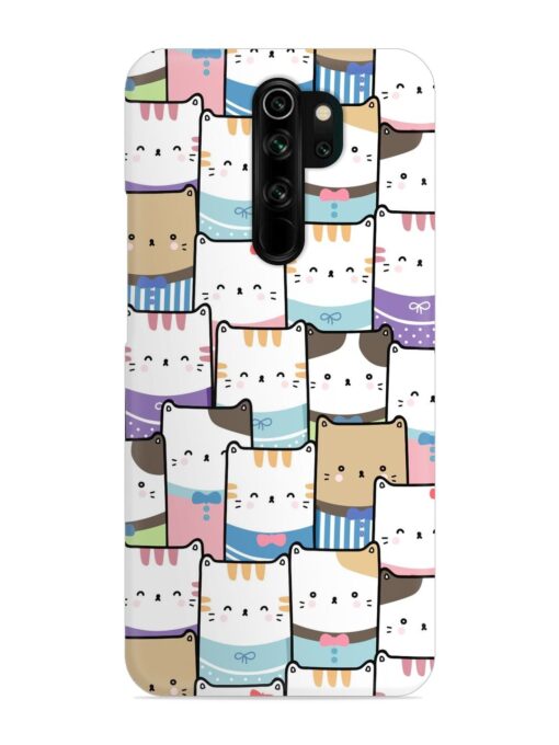 Cute Adorable Cat Snap Case for Xiaomi Redmi Note 8 Pro