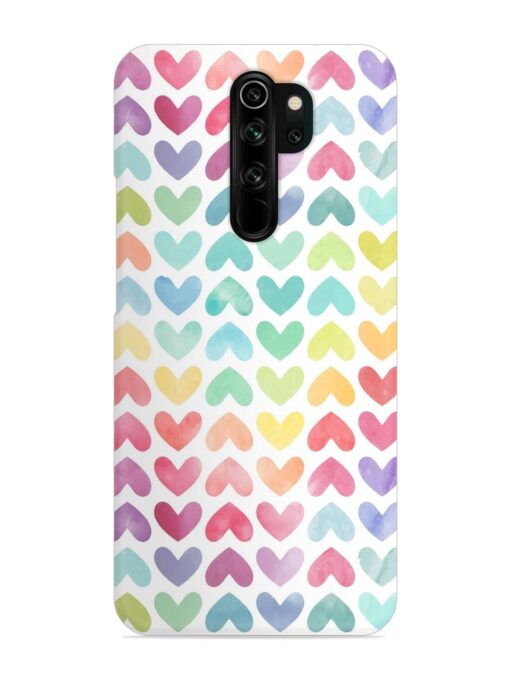 Seamless Colorful Watercolor Snap Case for Xiaomi Redmi Note 8 Pro