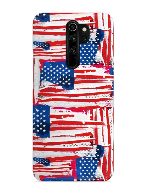 Usa Flag Seamless Snap Case for Xiaomi Redmi Note 8 Pro Zapvi