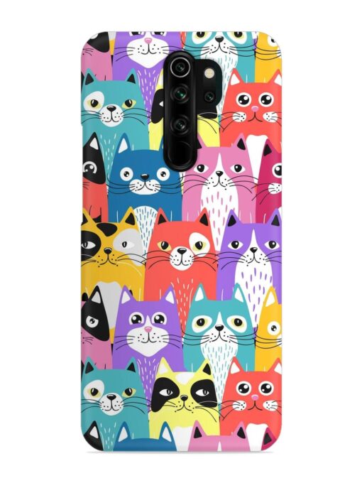 Funny Cartoon Cats Snap Case for Xiaomi Redmi Note 8 Pro