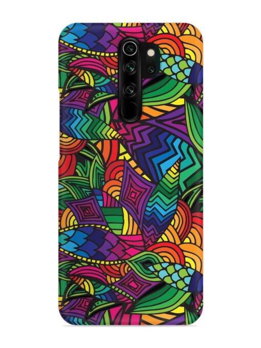 Abstract Multicolor Seamless Snap Case for Xiaomi Redmi Note 8 Pro Zapvi