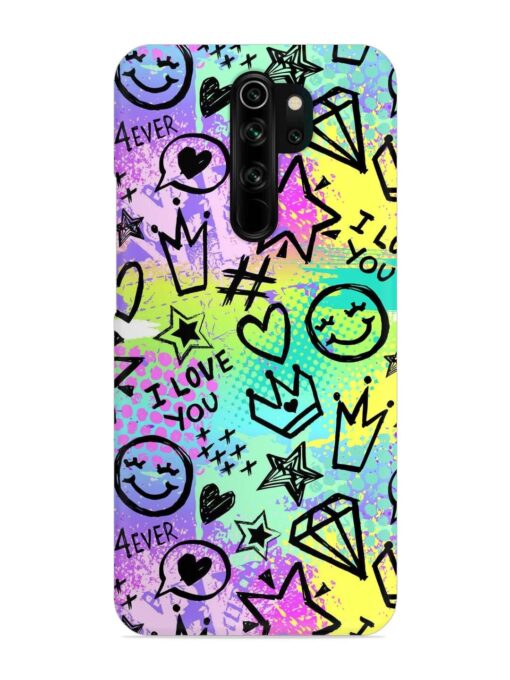 Bright Seamless Pattern Snap Case for Xiaomi Redmi Note 8 Pro Zapvi