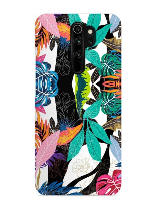 Floral Pattern Bright Snap Case for Xiaomi Redmi Note 8 Pro Zapvi