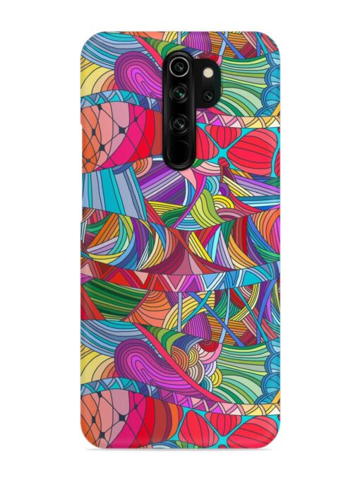 Seamless Patterns Hand Drawn Snap Case for Xiaomi Redmi Note 8 Pro