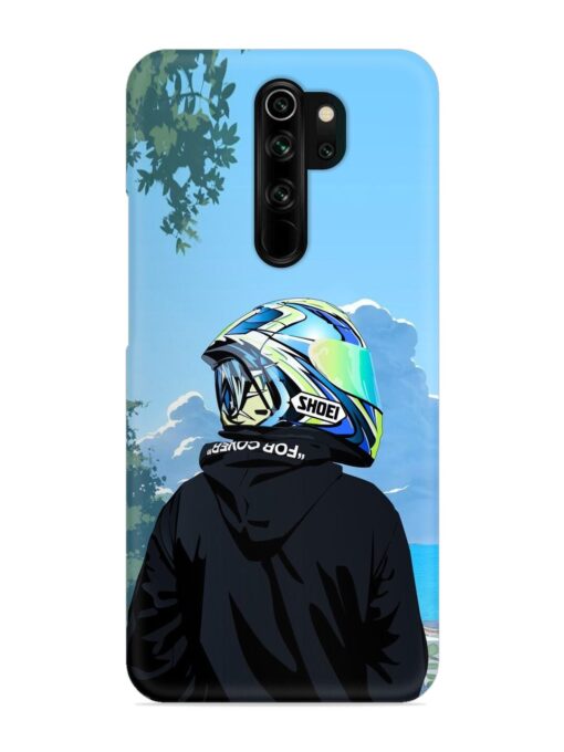 Rider With Helmet Snap Case for Xiaomi Redmi Note 8 Pro