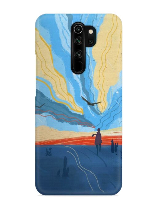 Minimal Abstract Landscape Snap Case for Xiaomi Redmi Note 8 Pro Zapvi