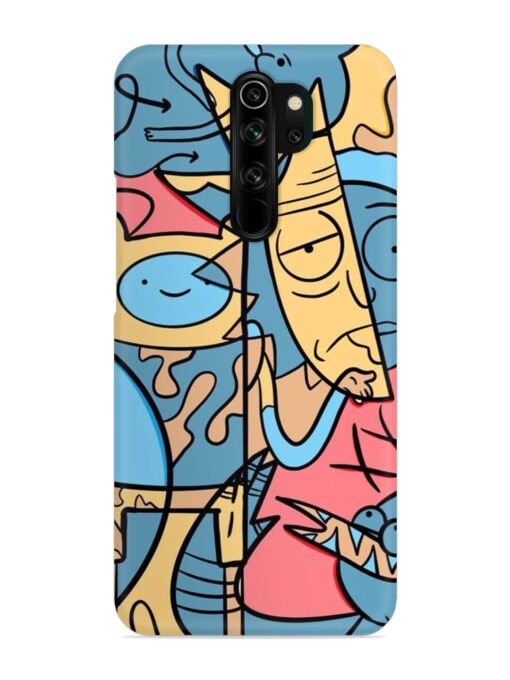 Silly Face Doodle Snap Case for Xiaomi Redmi Note 8 Pro Zapvi