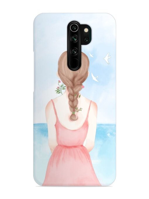 Watercolor Girl Vector Snap Case for Xiaomi Redmi Note 8 Pro Zapvi