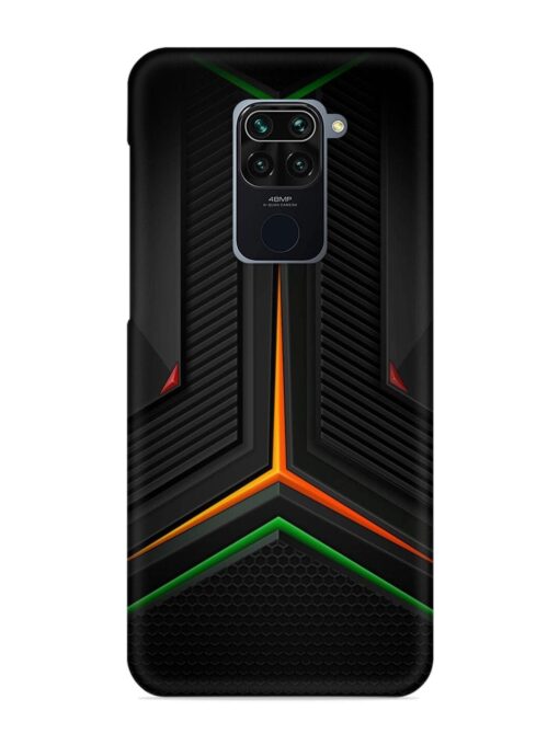 Orange Triangle Light Snap Case for Xiaomi Redmi Note 9 Zapvi