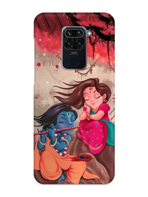 Radhe Krishna Water Art Snap Case for Xiaomi Redmi Note 9 Zapvi