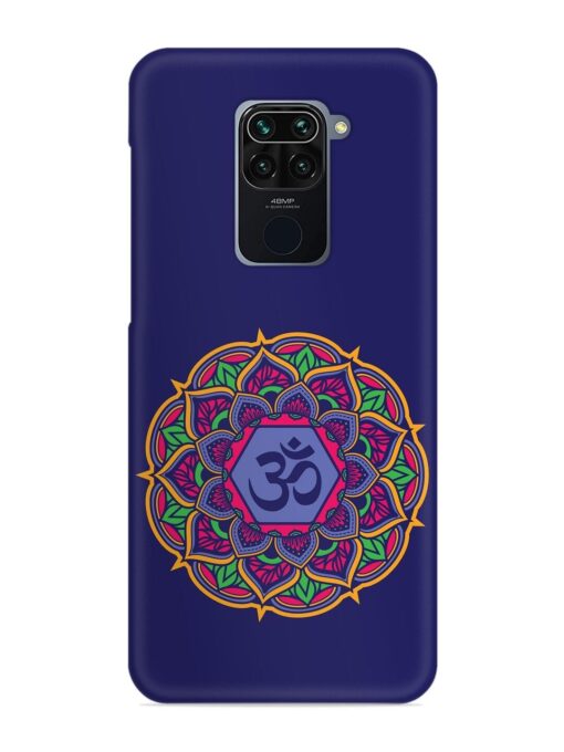 Om Mandala Art Blue Snap Case for Xiaomi Redmi Note 9 Zapvi