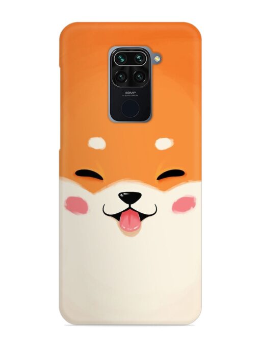 Cute Dog Face Vector Snap Case for Xiaomi Redmi Note 9 Zapvi