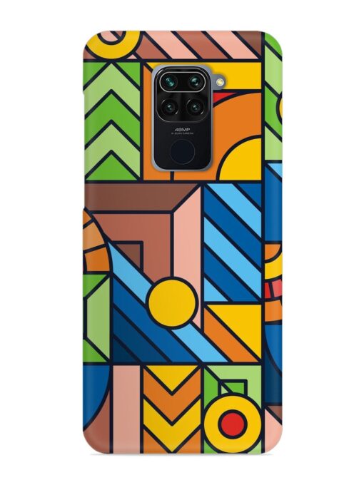 Colorful Geometric Snap Case for Xiaomi Redmi Note 9