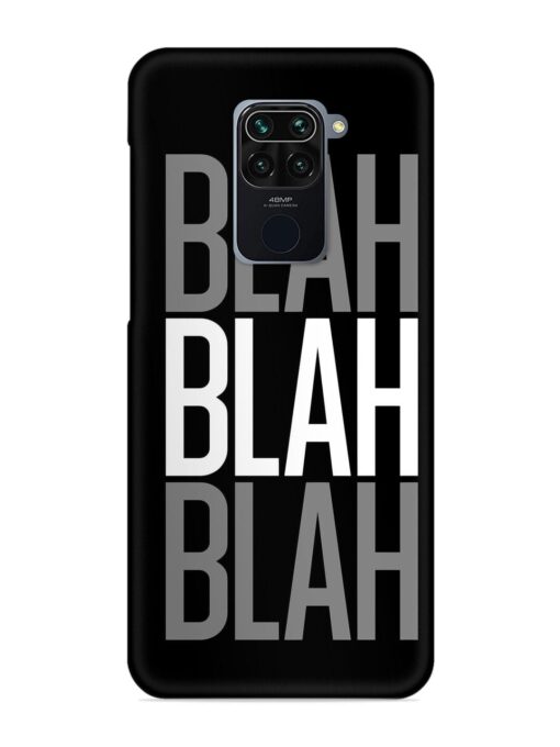 Blah Blah Blah Wallpaper Snap Case for Xiaomi Redmi Note 9 Zapvi