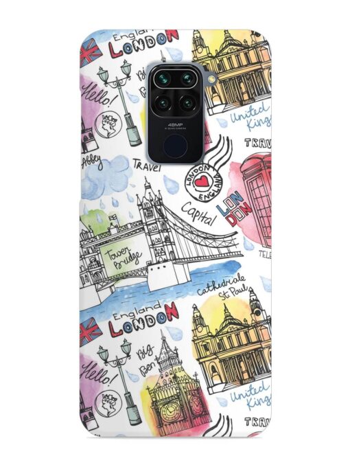 Vector London Landmark Snap Case for Xiaomi Redmi Note 9 Zapvi