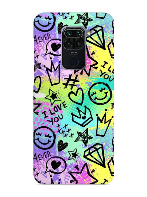 Bright Seamless Pattern Snap Case for Xiaomi Redmi Note 9 Zapvi