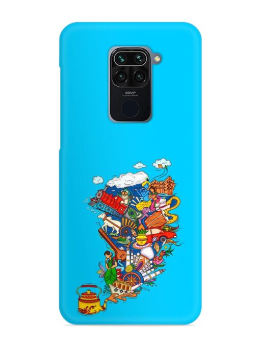 Vector Design Indian Snap Case for Xiaomi Redmi Note 9