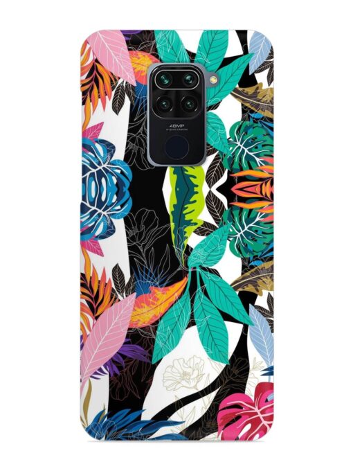 Floral Pattern Bright Snap Case for Xiaomi Redmi Note 9