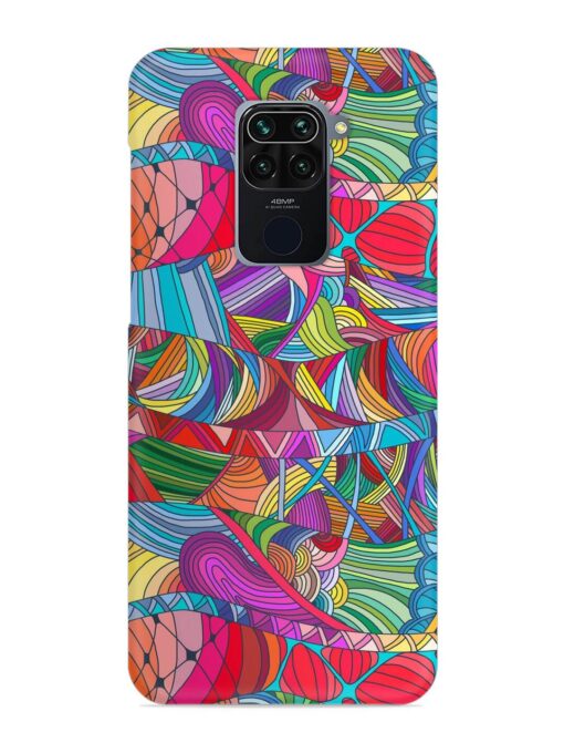 Seamless Patterns Hand Drawn Snap Case for Xiaomi Redmi Note 9 Zapvi