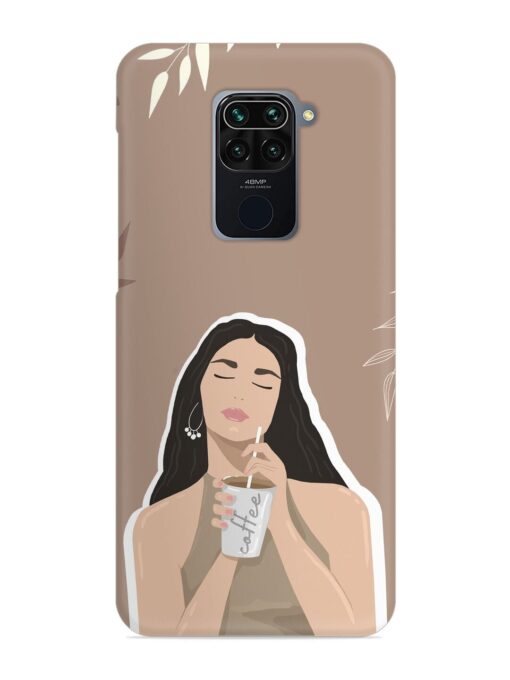 Girl With Coffee Snap Case for Xiaomi Redmi Note 9