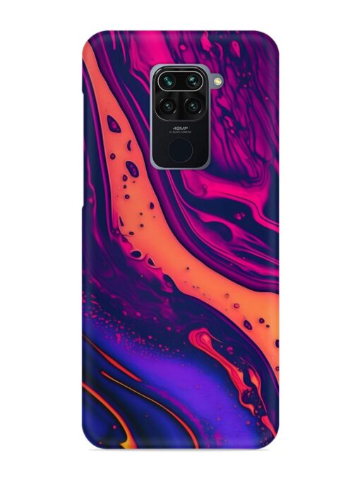 Fluid Blue Pink Art Snap Case for Xiaomi Redmi Note 9