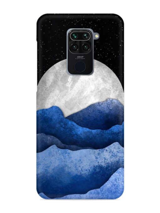 Full Moon Mountain Vector Snap Case for Xiaomi Redmi Note 9 Zapvi