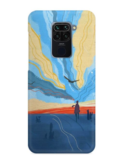 Minimal Abstract Landscape Snap Case for Xiaomi Redmi Note 9