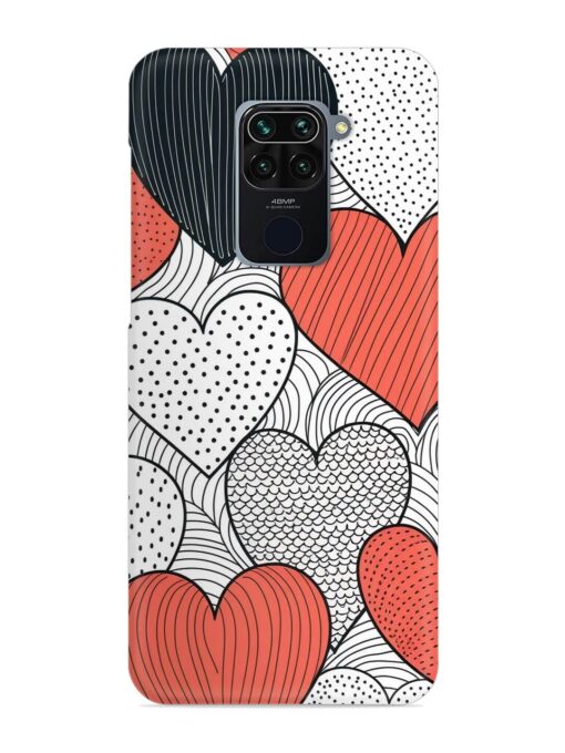 Girly Heart Seamless Snap Case for Xiaomi Redmi Note 9