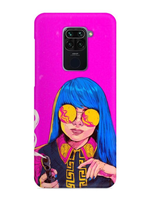 Aesthetic Anime Girl Snap Case for Xiaomi Redmi Note 9 Zapvi