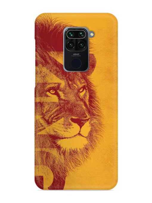 Gold Lion Crown Art Snap Case for Xiaomi Redmi Note 9 Zapvi