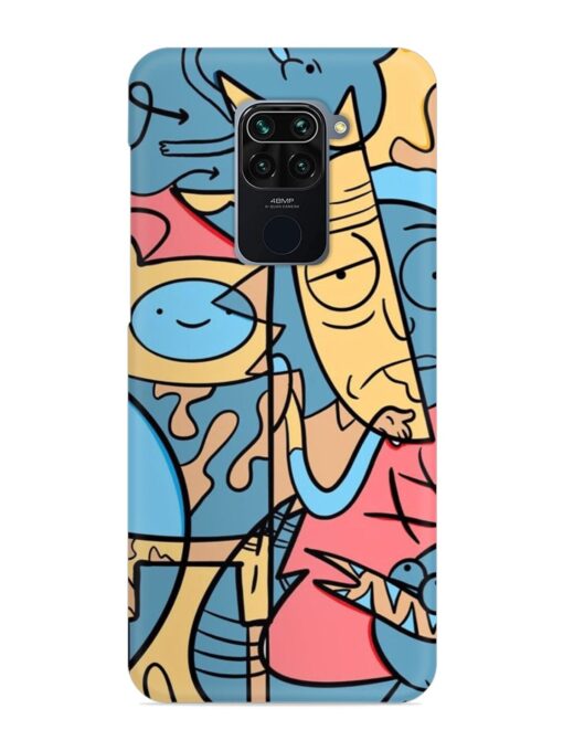 Silly Face Doodle Snap Case for Xiaomi Redmi Note 9