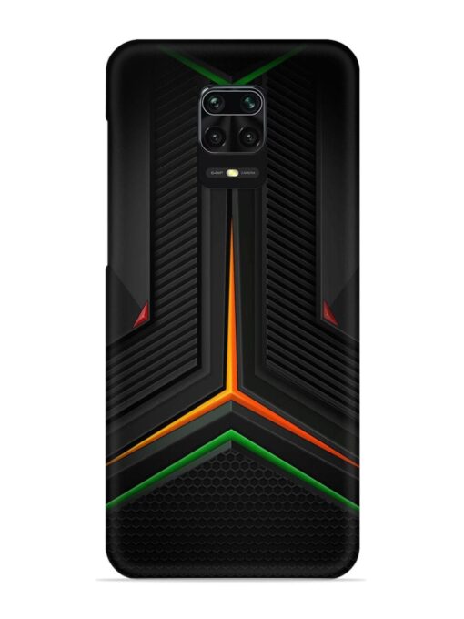 Orange Triangle Light Snap Case for Xiaomi Redmi Note 9 Pro