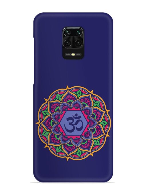 Om Mandala Art Blue Snap Case for Xiaomi Redmi Note 9 Pro Zapvi