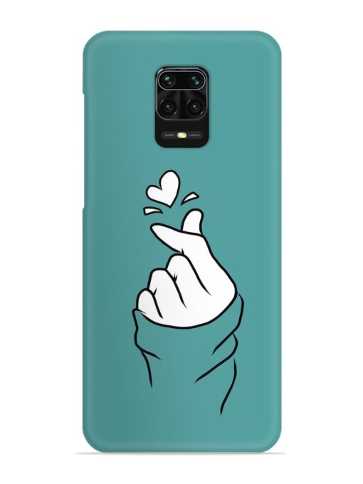 Korean Heart Sign Art Snap Case for Xiaomi Redmi Note 9 Pro