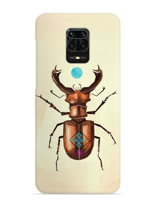 Stag Beetle Vector Snap Case for Xiaomi Redmi Note 9 Pro Zapvi