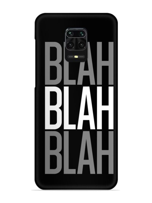 Blah Blah Blah Wallpaper Snap Case for Xiaomi Redmi Note 9 Pro Zapvi