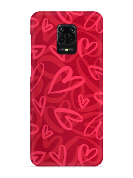 Seamless Romantic Pattern Snap Case for Xiaomi Redmi Note 9 Pro Zapvi