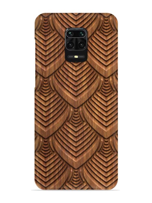 Carved Pattern On Snap Case for Xiaomi Redmi Note 9 Pro Zapvi