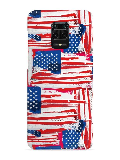 Usa Flag Seamless Snap Case for Xiaomi Redmi Note 9 Pro Zapvi