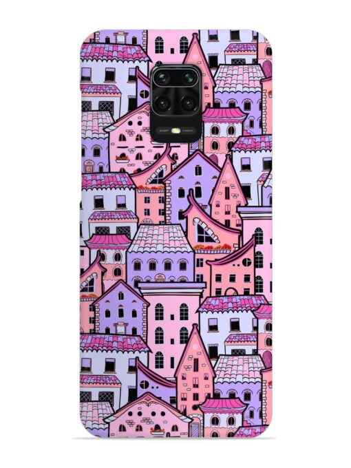 Seamless Pattern Houses Snap Case for Xiaomi Redmi Note 9 Pro Zapvi