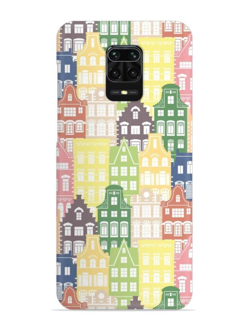 Seamless Shapes Pattern Snap Case for Xiaomi Redmi Note 9 Pro Zapvi