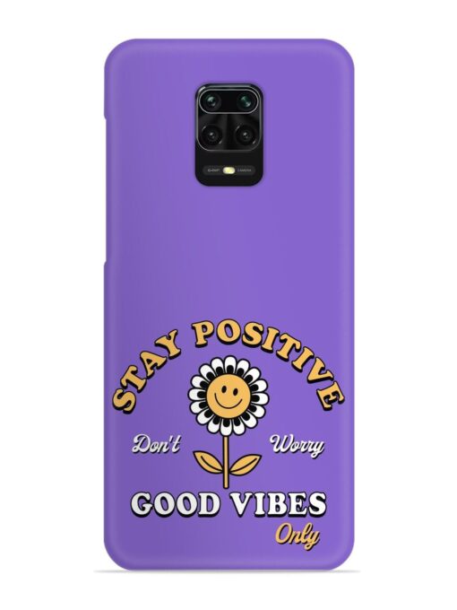 Retro Positive Flower Snap Case for Xiaomi Redmi Note 9 Pro Zapvi