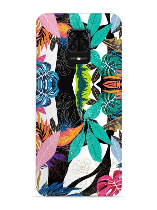 Floral Pattern Bright Snap Case for Xiaomi Redmi Note 9 Pro Zapvi