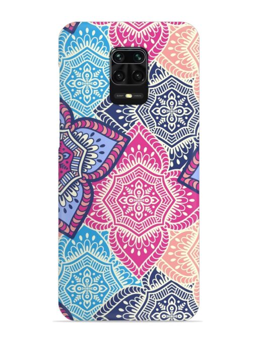 Ethnic Floral Seamless Snap Case for Xiaomi Redmi Note 9 Pro Zapvi