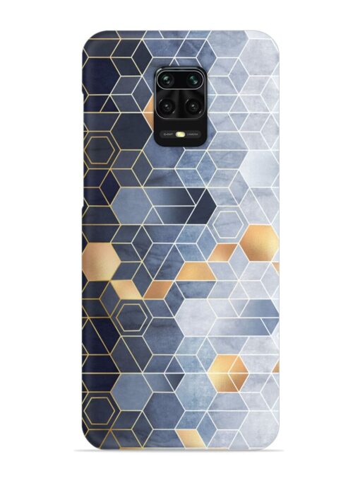 Geometric Abstraction Hexagons Snap Case for Xiaomi Redmi Note 9 Pro Zapvi