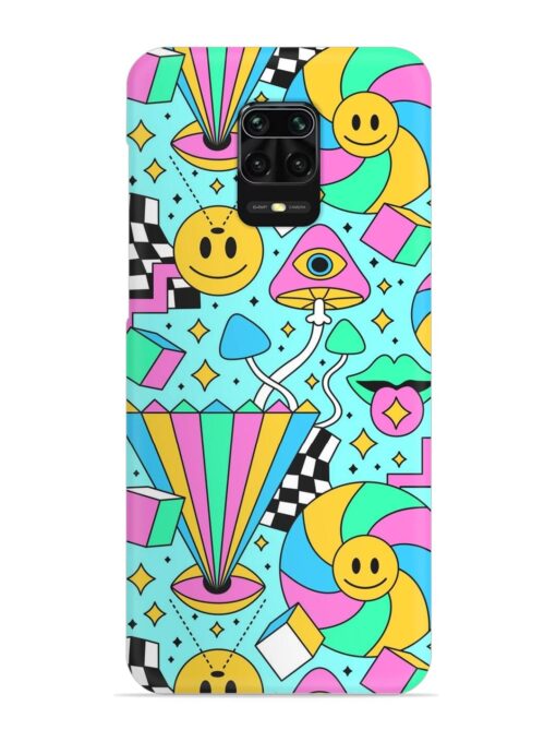 Trippy Rainbow 60S Snap Case for Xiaomi Redmi Note 9 Pro Zapvi